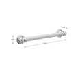 Better Homes & Gardens 16" ADA Compliant Bathroom Grab Bar, Chrome