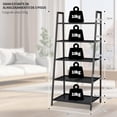 thumbnail image 3 of Estantería De Almacenamiento De Hogar De 5 Niveles Estantería De Libros De Metal Altura De 150 CM Moderno Estante Librero Bookshelf para Dormitorio Oficina Sala De Estar Decoración (Negro), 3 of 7