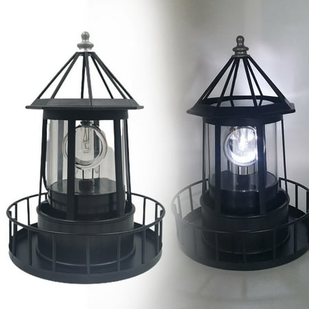 

Solar Powered LED Rotating Lighthouse Light Lamp Waterproof Outdoor Garden Decor