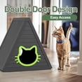 thumbnail image 5 of Triangle Outdoor Cat House - Resin Cat House, Elevated & Ventilated Cat Houses for Outdoor Cats in Garden, Patio, or Yard, 5 of 8