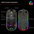 thumbnail image 4 of X600 RGB Lighting Mouse, 6 Programmable Buttons 8000 DPI Gaming Mouse, Ergonomic Design for Laptop Gamer, 4 of 7