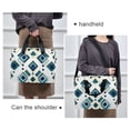 thumbnail image 6 of FORMRS 16" Laptop Bag Carrying Sleeve Case with Handle Travel Shoulder Briefcase, Green Geometric Pattern, 6 of 8