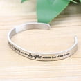 thumbnail image 3 of MEMGIFT Christian Bracelets for Girls Religious Gifts for Women Stainless Steel Cuff Bangle She is Clothed in Strength and Dignity,and she Laughs with Out Fears of The Future Proverbs 31:25", 3 of 3