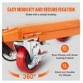 thumbnail image 2 of Hydraulic Lift Table Cart 330lbs Capacity, 28.5" Lift Height, Manual Scissor Lift, 4 Wheels, Non-Slip Pad, Material Handling & Transportation, 2 of 6