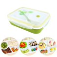 thumbnail image 3 of Boîte à Lunch Contenant 4 Compartiments de Rangement Bento Micro-Ondes Cuillère à Soupe, 3 of 8