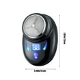 thumbnail image 3 of PEONAVET Electric Shavers Men's Mini Portable Shaver Pocket Shaver USB Rechargeable Mini Shaver Suitable for Home Car Travel Gift with Battery Display, 3 of 9