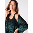 thumbnail image 3 of Roaman's Women's Plus Size Velvet Burnout Cardigan Twinset, 3 of 3