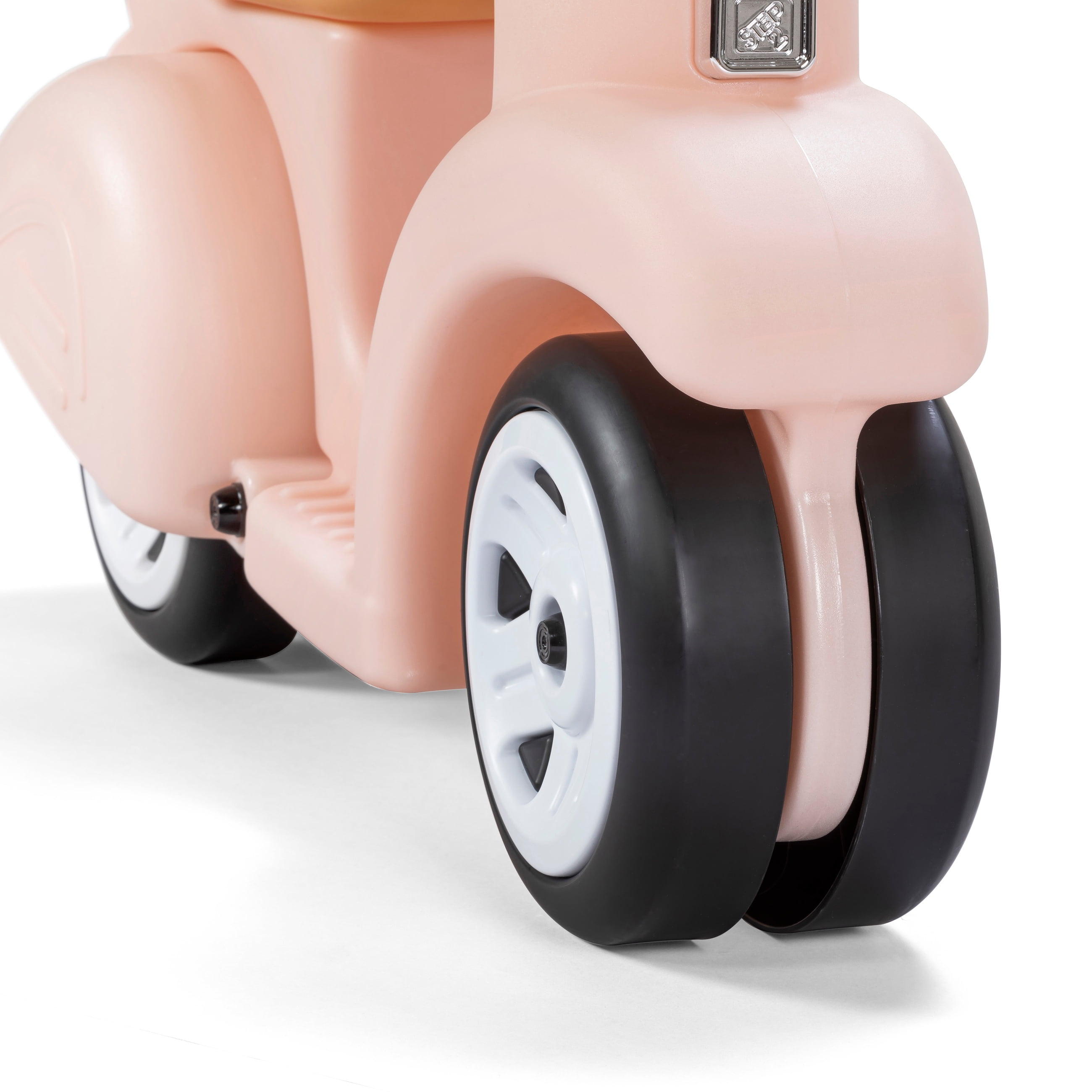 Step2 Ride Along Rose Pink Scooter Plastic Toddler Foot-to-Floor Riding Toy for Ages 18M-4Y