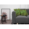 thumbnail image 3 of Ambesonne Nature Throw Pillow Cover 2 Pack, Forest with Lake Botany, 20", Fern and Lime Green, 3 of 7