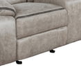 thumbnail image 4 of Benjara Tye 77" Glider Manual Recliner Loveseat- Gel Foam- Taupe Faux Leather, 4 of 5