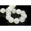 Round - Shaped Snow Quartz Crystal Beads Semi Precious Gemstones Size: 20x20mm Crystal Energy Stone Healing Power for Jewelry Making
