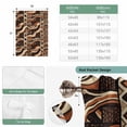 thumbnail image 6 of Retro Tribal Tie Up Curtains 45 Inches Long, Kitchen Window Curtains Over Sink, Middle Century Bohemia Minimalist Art Red Brown Small Window Curtains Balloon Curtains Valances for Bedroom 34"x45", 6 of 8