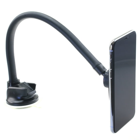 Car Mount Magnetic for Samsung Galaxy S25/Edge/Plus/Ultra - Holder Dash Windshield Strong Grip Long Gooseneck Strong Magnets