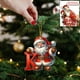 thumbnail image 1 of Adorno navideño plano con letras 2D para colgar en el árbol y el coche, 1 of 2