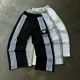 thumbnail image 2 of Pantalones de punto a rayas estilo Harajuku para mujer, pantalón informal de pierna ancha, estilo hip hop, de gran tamaño, estilo Y2k, 2 of 5