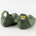 thumbnail image 1 of Calcetines de mujer de primavera y verano de algodón con dibujos animados de barco, calcetines de tacón con bordado de conejo y zanahoria, linda cara sonriente, 1 of 5