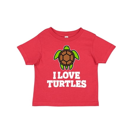 

Inktastic I Love Turtles Gift Toddler Boy or Toddler Girl T-Shirt