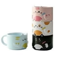 thumbnail image 1 of Cat Mugs Ceramic 10oz, Cute & Fun Coffee Mugs with Cats, 4 Colors, 1 of 5
