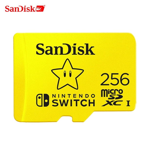 SanDisk-tarjeta microSD de 128GB para Nintendo Switch, tarjeta de memoria tf de 64GB y 256GB, tarjeta de expansión para juegos Fivean unisex