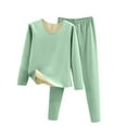 thumbnail image 2 of TMOYZQ Women's Winter Thermal Underwear Sets Fleece Lined Ultra Soft Long Johns Thick Tops Warm Base Layer Loungewear on Sale Clearance 2025, 2 of 3