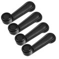 thumbnail image 1 of 4Pcs Ventanilla de Coche Manija Manivela Interior Vehículo Universal Negro, 1 of 1