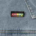 thumbnail image 4 of Broche de energía para transformar el estado de ánimo, insignia metálica deslizante con poder social para hombres y mujeres. Joyería con diseño de pin de expresión., 4 of 5