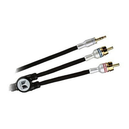 Monster iCable A IC IP-7 S - Audio cable - mini-phone stereo 3.5 mm male to RCA male - 7 ft - for Apple iPhone/iPod