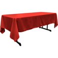thumbnail image 1 of Mantel LA Linen, popelina de poliéster, lavable, 152 x 305 cm, rojo, 1 of 5