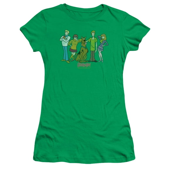 Scooby Doo Scooby Gang Junior Women's T-Shirt Sheer Kelly Green