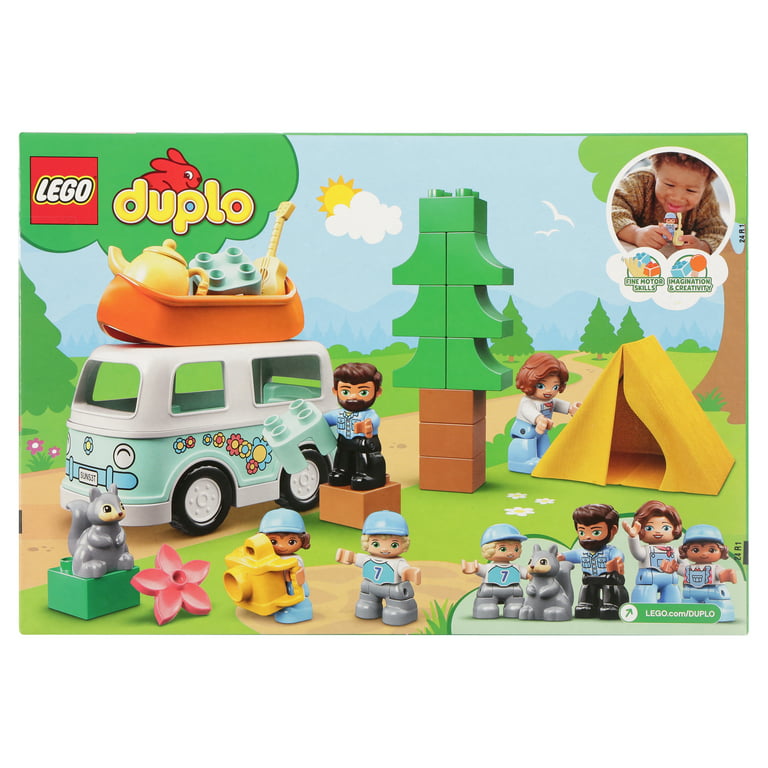 ufuldstændig højt morbiditet LEGO DUPLO Town Family Camping Van Adventure 10946 Building Toy for  Toddlers and Kids (30 Pieces) - Walmart.com