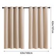 thumbnail image 2 of Curtains For Living Room,2 Pack Arlo Textured Thermal Insulated Curtain Panel Pair,Yellow, 2 of 5