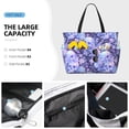 thumbnail image 4 of Rocae flower crystal Skull for Large Women's Waterproof Beach Bag Tote with 7 Pockets Pool Bag for Travel Gym Vacation, 4 of 6