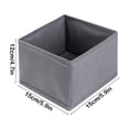 thumbnail image 2 of JilgTeok 1 Packs Space Saving Clothes Storage Bins Foldable Clothing Organizer for Dresser Drawers Tshirts Bedroom Closet Flat Pack Container 5.51x5.51x4.72in, 2 of 5