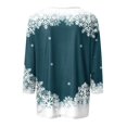 thumbnail image 4 of Fheaev Ugly Christmas Hoodie Sweatshirt For Women Graphic Christmas Tree Printed Winter Holiday Pullovers T-Shirt Blouse Top Crew-Neck 3/4 Sleeves Loose Casual Funny Christmas Sweaters, 4 of 5