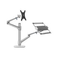 thumbnail image 1 of Aluminum Silver Ergonomics 10"-17" Desk Laptop Stand 32" Monitor Desktop Bracket Computer Mount Full Motion Column Bar ,Easy to Use, 1 of 7