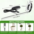 thumbnail image 6 of GPED Plant Grow Light, LED Growing Light for Indoor Plants, Full Spectrum Desk Growth Lamp w/ Automatic Timer(3/9/12Hrs) & Height Adjustable, 10 Dimmable Brightness for Small Plants, 2 Packs, Black, 6 of 8