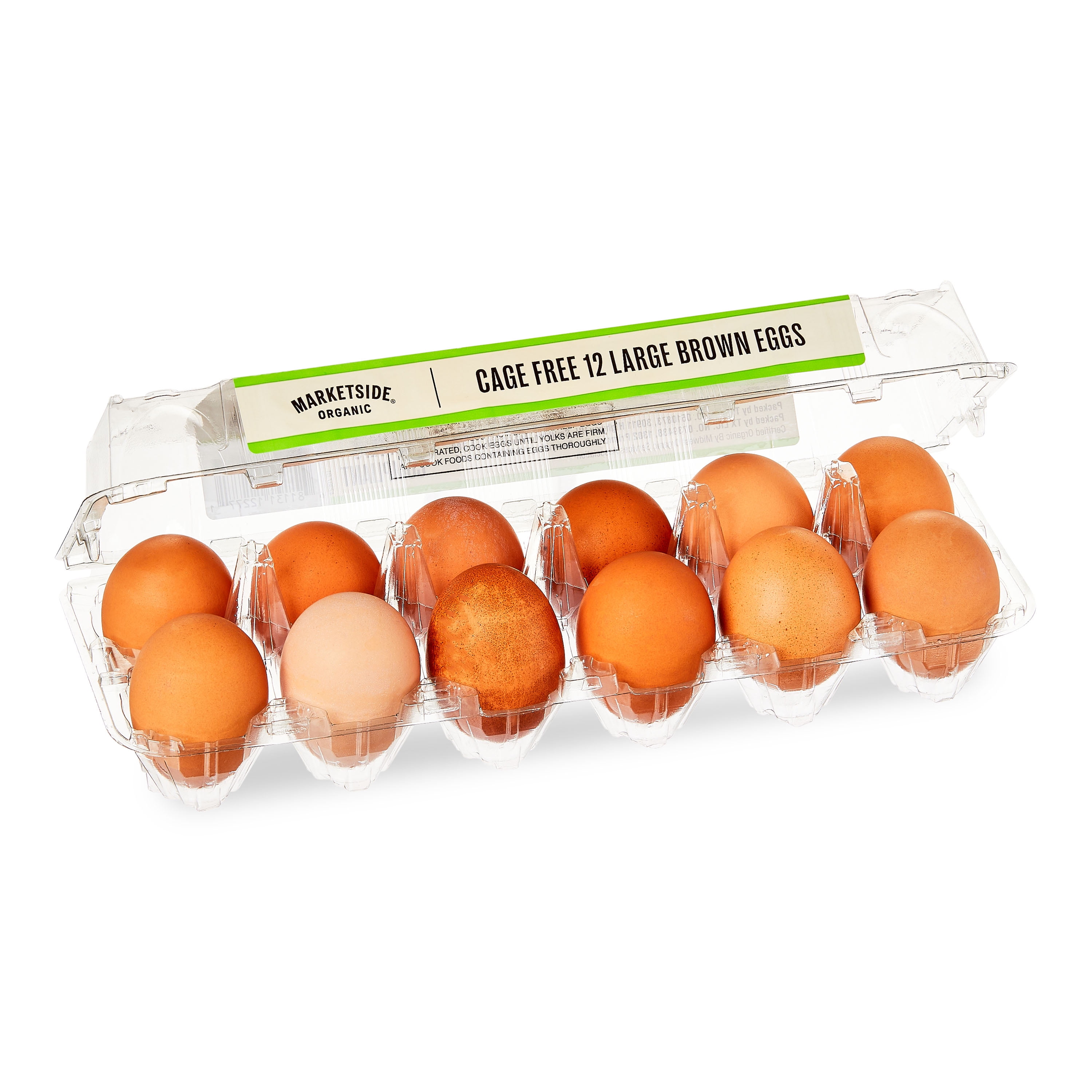 Marketside Organic Cage-Free Large Brown Eggs, 12 Count