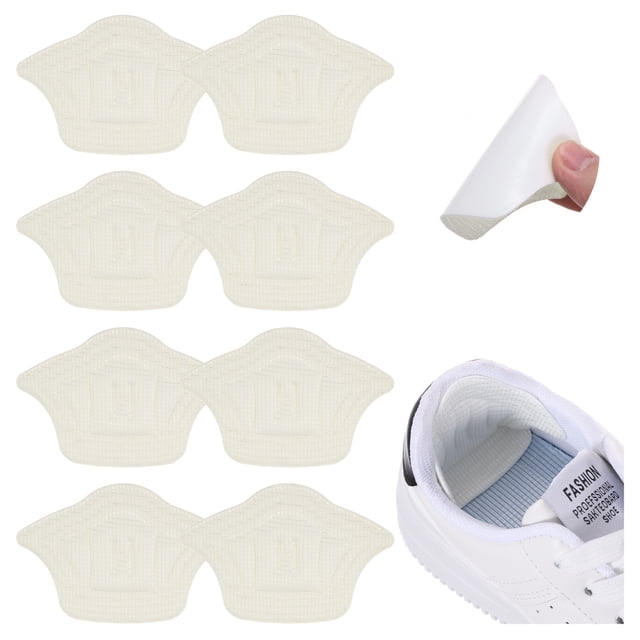 Almohadillas de talón de esponja, protectores de talón, agarres antideslizantes, forros, cojines, inserciones para talón de zapatos, beige, delgadas