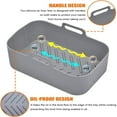 thumbnail image 4 of Chok 2 Pcs Silicone Liners Rectangular for 8 Qt Air Fryer Dual Baskets, 2 Basket Airfryer Rectangle Silicone Reusable Baking Tray, 4 of 6