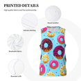 thumbnail image 6 of Easygdp Donuts Men's Mesh Basketball Jersey Quick Drying Sleeveless Shirts Fitted Muscle Tank Tops Sport Round Neck T-Shirt - 4X-Large, 6 of 9