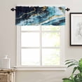 thumbnail image 7 of Kitchen Curtains and Valances Set, Rod Pocket Window Valance 18 Inch Window Curtain Panels for Living Room Bedroom Laundry, 27.5x36in, 3 Pieces, 7 of 7
