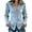 Light Blue, variant on Cowgirl Shacket Women Long Sleeve Slim Fit Button Down Collared Suede Western Jacket with Fringe Country Concert Tops