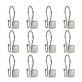 thumbnail image 3 of Utopia Alley Shower Rings, Double Shower Curtain Hooks for Bathroom, Rust Resistant Shower Curtain Hooks Rings, Set of 12, Brushed Nickel, 3 of 10
