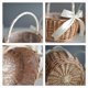 thumbnail image 3 of Wicker Woven Flower Basket, with Handle and Pink Ribbon, Wedding Flower Girl Baskets, for Home Garde, 3 of 5