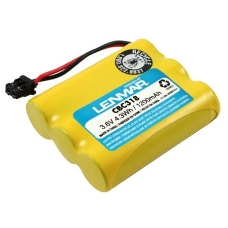 Lenmar Nickel Cordless Battery - lenmar replacement battery for panasonic kx-tc series, uniden cxai5198 series, dxai5188 series, dxai5588 series cordless phones