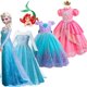 thumbnail image 2 of Vestido de Princesa Elsa y Anna para niñas, disfraz de fantasía de la Sirenita Ariel, Halloween Fivean unisex, 2 of 2