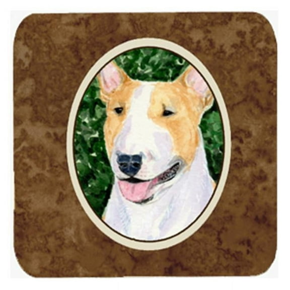 Bull Terrier Foam Coasters, Set - 4