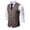 #020-Brown, variant on Men's Waistcoat, Solid Color Sleeveless V-Neck with Button Front and Pockets, Slim Fit for Business and Casual Wears