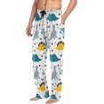 thumbnail image 5 of FREEAMG Scandinavian Dinosaurs Pajama Pants for Men, Men's Separate Bottoms, Comfortable Sleep Lounge Pj Pants, 5 of 7