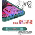 thumbnail image 4 of Diverbox Designed for iPhone 12 Pro Max Case with Screen Protector Camera Lens Cover Heavy Duty Shockproof Dropproof Cases for Apple iPhone 12 Pro Max (Teal), 4 of 7